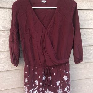 Maroon romper